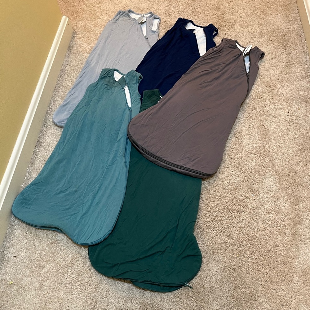 Kyte BABY Sleep Sacks - Blue, Navy, Gray, Green